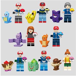 Unbranded Pokemon Series 16 pcs/set Puzzle Assembling Building Block Toys Unbranded Pokemon Series 16 pcs/set Puzzle Assembling Building Block Toys
