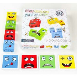 Unbranded Geometric Cube Face Changing Emoji Puzzle Building Cubes Interaction Toys Wooden Unbranded Geometric Cube Face Changing Emoji Puzzle Building Cubes Interaction Toys Wooden