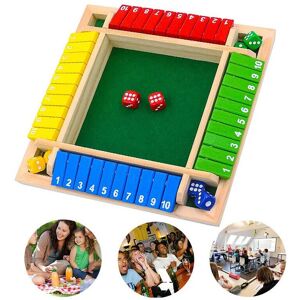 Unbranded Shut The Box Dice Game Wooden Board Dice Game 4 Sided Family Math Game Unbranded Shut The Box Dice Game Wooden Board Dice Game 4 Sided Family Math Game