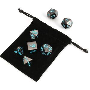 GreenZech () 7Pcs Antique Metal Polyhedral Dices Multisided Set Role Playing Game Dice Wit GreenZech () 7Pcs Antique Metal Polyhedral Dices Multisided Set Role Playing Game Dice Wit