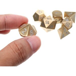 GreenZech () Pure Copper Polyhedral Dices Set Metal Role Playing Game Dice Gadget for Dung GreenZech () Pure Copper Polyhedral Dices Set Metal Role Playing Game Dice Gadget for Dung