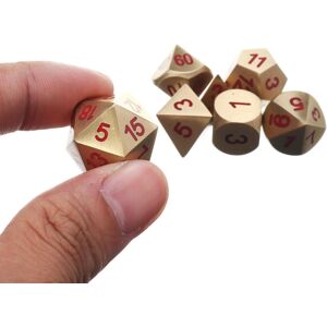GreenZech () Pure Copper Polyhedral Dices Set Metal Role Playing Game Dice Gadget for Dung GreenZech () Pure Copper Polyhedral Dices Set Metal Role Playing Game Dice Gadget for Dung