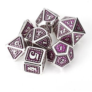 GreenZech () Beutiful Color Metal Polyhedral Dice Multi-side Set For DND RPG MTG Role Play GreenZech () Beutiful Color Metal Polyhedral Dice Multi-side Set For DND RPG MTG Role Play