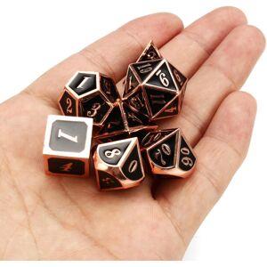 GreenZech () 7pcs Zinc Alloy Multisided Dices Set Enamel Embossed Heavy Metal Polyhedral D GreenZech () 7pcs Zinc Alloy Multisided Dices Set Enamel Embossed Heavy Metal Polyhedral D