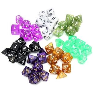 GreenZech 126 Pcs RPG MTG Polyhedral Dice 18 Sets with Pouch Bags Colors GreenZech 126 Pcs RPG MTG Polyhedral Dice 18 Sets with Pouch Bags Colors