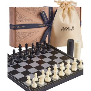 Jaques-of-London Jaques of London Magnetic Chess Set & Draughts Board Game Travel Chess Set for Jaques-of-London Jaques of London Magnetic Chess Set & Draughts Board Game Travel Chess Set for