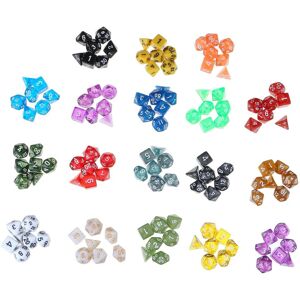 GreenZech 126PCS Polyhedral Dices Set For Dungeons & Dragons Dice Desktop RPG Game GreenZech 126PCS Polyhedral Dices Set For Dungeons & Dragons Dice Desktop RPG Game