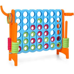 Gymax Giant 4 in A Row Jumbo 4-to-Score Chess Set Large Family Game Toy Gymax Giant 4 in A Row Jumbo 4-to-Score Chess Set Large Family Game Toy