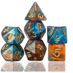 GreenZech (G.) 3/7Pcs Polyhedral Dices For Dungeons Dragons Games D20 D12 D10 D8 D6 D4 + P GreenZech (G.) 3/7Pcs Polyhedral Dices For Dungeons Dragons Games D20 D12 D10 D8 D6 D4 + P