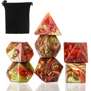 GreenZech (B) 3/7Pcs Polyhedral Dices For Dungeons Dragons Games D20 D12 D10 D8 D6 D4 + Po GreenZech (B) 3/7Pcs Polyhedral Dices For Dungeons Dragons Games D20 D12 D10 D8 D6 D4 + Po