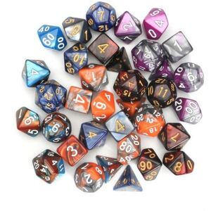 GreenZech 35 Pcs Polyhedral Dices Set D20 D12 D10 D8 D6 D4 Gadget 5 Colors GreenZech 35 Pcs Polyhedral Dices Set D20 D12 D10 D8 D6 D4 Gadget 5 Colors