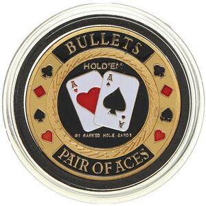 GreenZech Metal Poker Guard Card Protector Coin Chip Gold Color Plated With Round Plastic GreenZech Metal Poker Guard Card Protector Coin Chip Gold Color Plated With Round Plastic