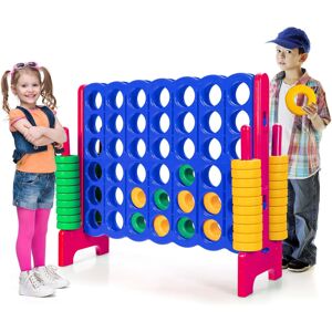 Gymax Giant 4 in A Row Jumbo 4-to-Score Chess Set Large Family Game Toy Gymax Giant 4 in A Row Jumbo 4-to-Score Chess Set Large Family Game Toy