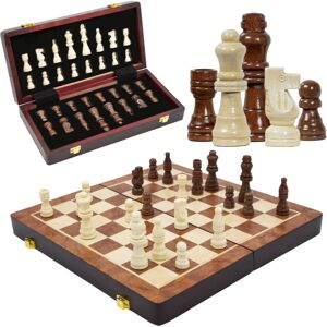 Global Gizmos 81129 Folding Wooden Chess Set / Portable Travel Chess Board / Fol Global Gizmos 81129 Folding Wooden Chess Set / Portable Travel Chess Board / Fol