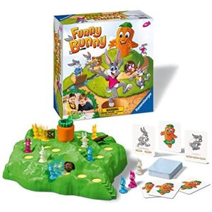 Ravensburger Funny Bunny: 4+ Family Board Game - Race Bunnies to the Carrot in 2 Ravensburger Funny Bunny: 4+ Family Board Game - Race Bunnies to the Carrot in 2
