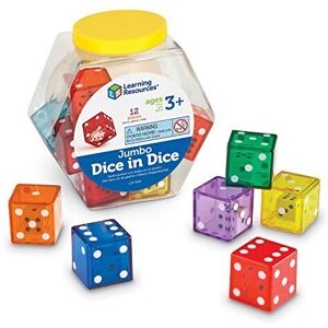 Learning Resources Jumbo Dice in Dice, Dice, Jumbo Dice, Math Dice, Ages 3+, Set Learning Resources Jumbo Dice in Dice, Dice, Jumbo Dice, Math Dice, Ages 3+, Set