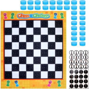 (CHESS AND CHECKERS) SOKA Chess Giant Board Game Set Travel Board Games (CHESS AND CHECKERS) SOKA Chess Giant Board Game Set Travel Board Games