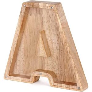 SKESRJTOP (A) Twenty-six Letter Wooden Piggy Bank Coin Money Solid Wood Saving Box Coins S SKESRJTOP (A) Twenty-six Letter Wooden Piggy Bank Coin Money Solid Wood Saving Box Coins S
