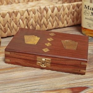Card Set Wooden Box with Dice Set Games Night Luxury Gift Harvey Makin Card Set Wooden Box with Dice Set Games Night Luxury Gift Harvey Makin