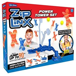 John Adams ZipLinx - Power Tower Set: high-flying chain-reaction fun! Jumpin John Adams ZipLinx - Power Tower Set: high-flying chain-reaction fun! Jumpin