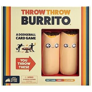 Throw Throw Burrito Card Game by Exploding Kittens - A Dodgeball Card Game - Fun Throw Throw Burrito Card Game by Exploding Kittens - A Dodgeball Card Game - Fun