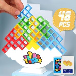 Unbranded 48 Pcs Tetra Tower Balance Stacking Blocks Game Unbranded 48 Pcs Tetra Tower Balance Stacking Blocks Game