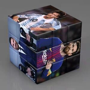 mengzhituo Messi Football Star Magic Cube - 3x3 Rubik's Puzzle, Classic Brain Teaser for St mengzhituo Messi Football Star Magic Cube - 3x3 Rubik's Puzzle, Classic Brain Teaser for St