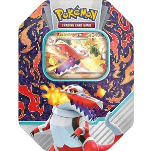 Pokémon TCG: Paldea Partners Tin – Skeledirge ex (1 Foil Promo Card & 4 Booster Packs) Pokémon TCG: Paldea Partners Tin – Skeledirge ex (1 Foil Promo Card & 4 Booster Packs)