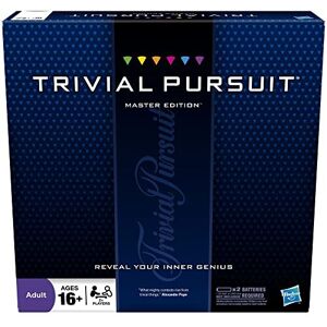 Hasbro Trivial Pursuit Master Edition Trivia Board Game for Adults and Teens Aged 16 an Hasbro Trivial Pursuit Master Edition Trivia Board Game for Adults and Teens Aged 16 an