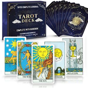 SOL 78 Tarot Cards Deck Set Box For Beginners and Party Games & Guide Book SOL 78 Tarot Cards Deck Set Box For Beginners and Party Games & Guide Book