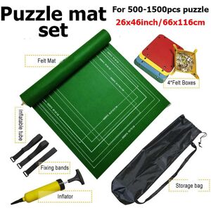 nobrand (1500pcs set green) Puzzle Storage Mat Portable Storage Blanket Anti Slip Felt F nobrand (1500pcs set green) Puzzle Storage Mat Portable Storage Blanket Anti Slip Felt F