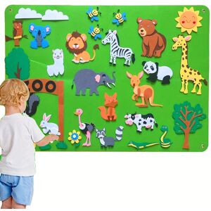 FLEMYE (Animal) Fun and Educational Interactive Felt Story Board Set for Kids FLEMYE (Animal) Fun and Educational Interactive Felt Story Board Set for Kids