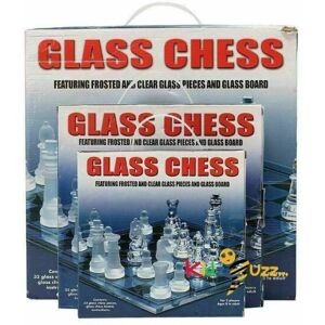KidzBuzz (Medium) GLASS BOARD TRADITIONAL CHESS SET GAME KidzBuzz (Medium) GLASS BOARD TRADITIONAL CHESS SET GAME