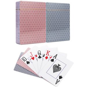Unbranded Traditional Check Poker Casino Plastic Coated Playing Cards 2 Decks Unbranded Traditional Check Poker Casino Plastic Coated Playing Cards 2 Decks