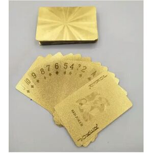 Unbranded (Plastic Cards) 24K Gold Playing Cards Plastic Poker Game Deck Foil Pokers pack Unbranded (Plastic Cards) 24K Gold Playing Cards Plastic Poker Game Deck Foil Pokers pack