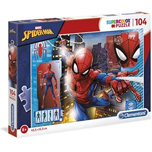 Clementoni - 27118 - Supercolor Puzzle for children-Spider Man-104 Pieces Clementoni - 27118 - Supercolor Puzzle for children-Spider Man-104 Pieces