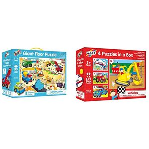 Galt Toys, Giant Floor Puzzle - Construction Site, Floor Puzzles for Kids, Ages Galt Toys, Giant Floor Puzzle - Construction Site, Floor Puzzles for Kids, Ages
