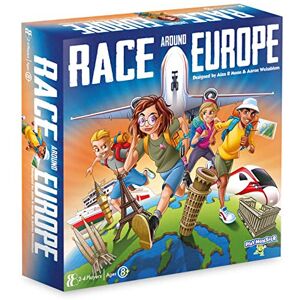 PlayMonster Games Race Around Europe Board Game, Multicolor PlayMonster Games Race Around Europe Board Game, Multicolor