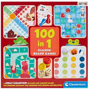 Clementoni 61516 100-in-1 Classic Board Games for Children and Adults, Ages 4 Years Plus Clementoni 61516 100-in-1 Classic Board Games for Children and Adults, Ages 4 Years Plus