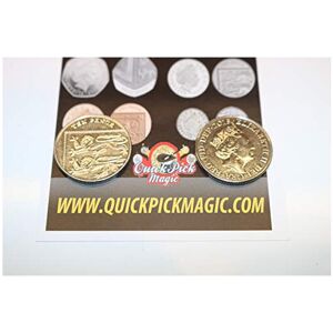 QUICK PICK MAGIC Double Sided Coin Pair - Heads on Both Sides + Tails on Both Sides 10p Version QUICK PICK MAGIC Double Sided Coin Pair - Heads on Both Sides + Tails on Both Sides 10p Version