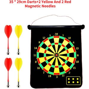 Unbranded (25*29cm/9.84*11.42in) Doublesided Magnetic Darts Board Game Set With 6 Darts Fo Unbranded (25*29cm/9.84*11.42in) Doublesided Magnetic Darts Board Game Set With 6 Darts Fo