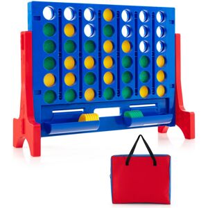 Costway Wall Mounted or Tabletop Giant 4-In-A Row Jumbo 4-to-Score Game Set Costway Wall Mounted or Tabletop Giant 4-In-A Row Jumbo 4-to-Score Game Set