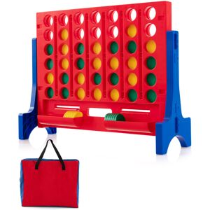 Costway Wall Mounted or Tabletop Giant 4-In-A Row Jumbo 4-to-Score Game Set Costway Wall Mounted or Tabletop Giant 4-In-A Row Jumbo 4-to-Score Game Set