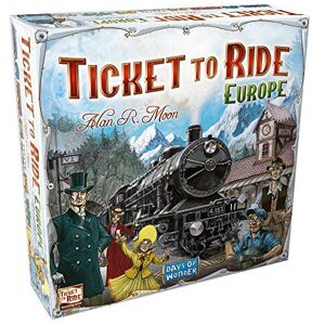 Asmodee Days of Wonder Ticket to Ride Europe Board Game Ages 8+ For 2 to 5 players Asmodee Days of Wonder Ticket to Ride Europe Board Game Ages 8+ For 2 to 5 players