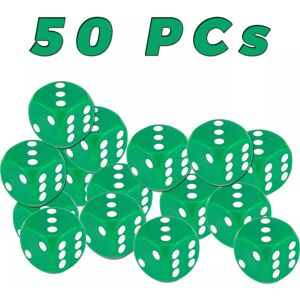 True Face (Green (10 mm), 50 PCs) 50,100,200Pcs D6 Six Sided Spot Dice for Ludo Game True Face (Green (10 mm), 50 PCs) 50,100,200Pcs D6 Six Sided Spot Dice for Ludo Game