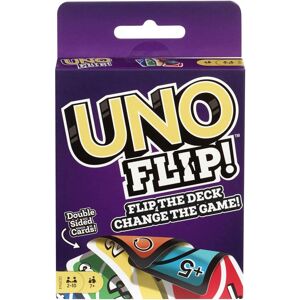 Mattel UNO FLIP! Family Card Game for Adults, Teens & Kids, Double-sided Deck with Spec Mattel UNO FLIP! Family Card Game for Adults, Teens & Kids, Double-sided Deck with Spec