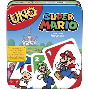 Mattel ?UNO Super Mario Card Game in Storage Tin, Video Game-Themed Deck & Special Rule Mattel ?UNO Super Mario Card Game in Storage Tin, Video Game-Themed Deck & Special Rule