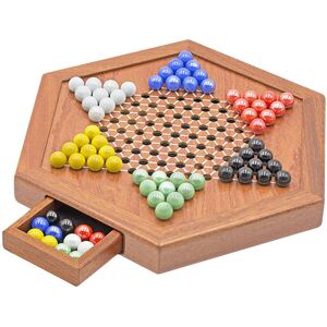 Maxpower Classic Wooden Chinese Checkers 12 Inches with Drawers Halma Board Game Maxpower Classic Wooden Chinese Checkers 12 Inches with Drawers Halma Board Game