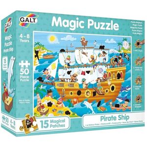 Galt Toys, Magic Puzzle - Pirate Ship, Magic Jigsaw Puzzle, Ages 4 Years Plus Galt Toys, Magic Puzzle - Pirate Ship, Magic Jigsaw Puzzle, Ages 4 Years Plus