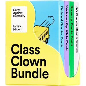 Cards Against Humanity Family Edition: Class Clown Bundle 3 Themed Packs + 30 Blank Cards Cards Against Humanity Family Edition: Class Clown Bundle 3 Themed Packs + 30 Blank Cards